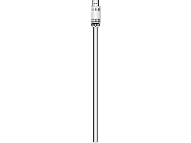 Sheathed thermocouple with LEMO® connector