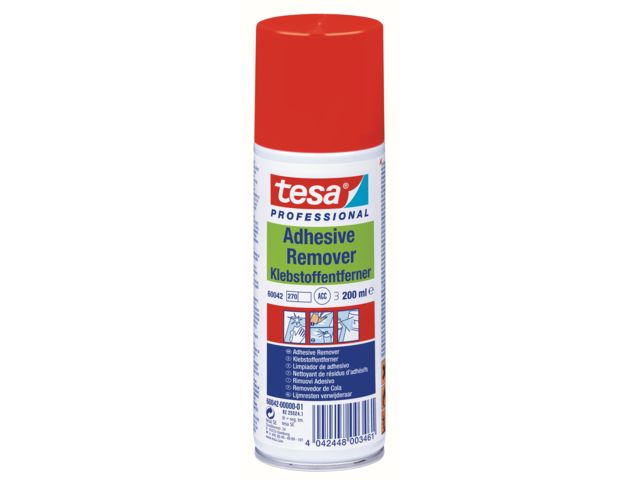 Adhesive remover to easily eliminate adhesive residue : tesa® Professional 60042