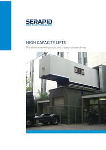 Reliable and incompressible service / freight lift