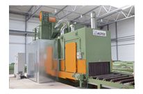 Roller conveyor blast machine