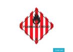 Class 4.1 (Flammable Solid) Hazard Labels (250 mm x 250 mm) - CODE 243