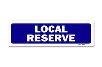 &amp;quot;Reserved area&amp;quot; signpost