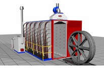 Multiphase washing cell with carriage