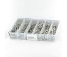 Nuts : Pack of 825 Hex Nuts + Nylstop A2 Stainless Steel Nuts