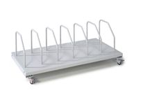 Steel trolley for storage of cartons