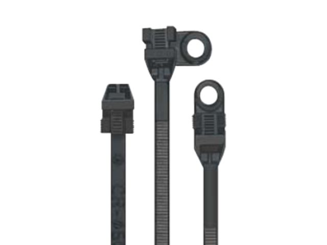SES®-CR cable ties releasable in black Polyamide 12