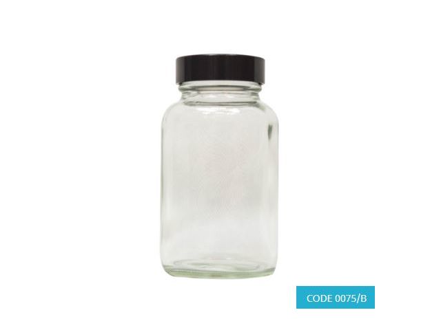60ml Clear Glass Powder Jar - CODE 0075/B
