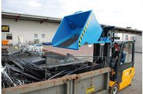 Swarf container type SKM, forktlift truck attachment