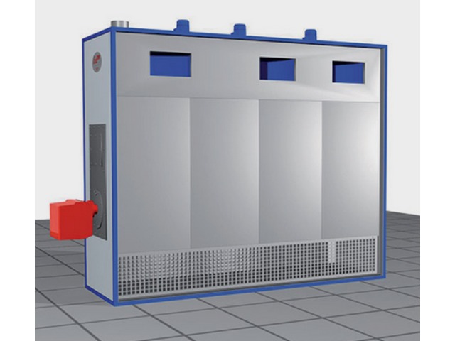 Air heating units for ovens