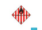 Class 4.1 (Flammable Solid) Hazard Labels (100mm x 100mm) - CODE 57