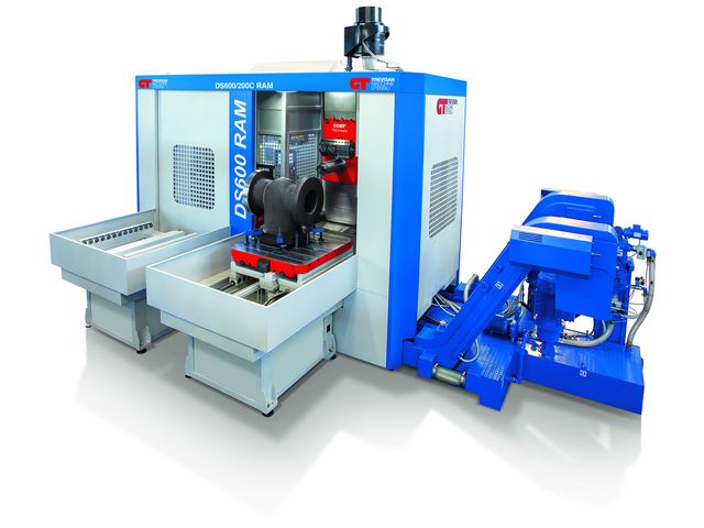 Machining center with integrated turning device : TREVISAN DS600 RAM