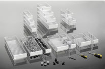 Transparent shelf bins