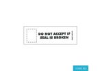 Paper Tamper Evident Seals (Label) - CODE 352