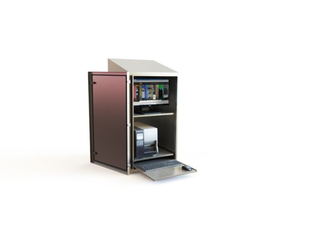 Stainless steel computer protection cabinet - AGRO INOX LC GM