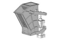 Flap diverter valve with two directions