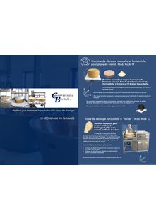 Cheese cutting equipments. French version