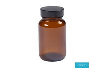 500ml Glass Powder Amber Jar - CODE 71