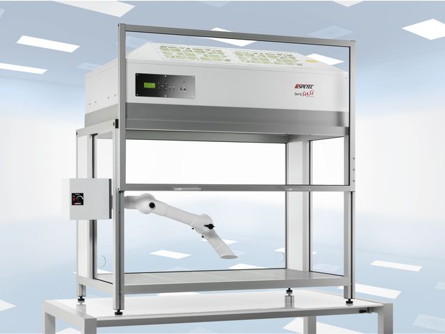 Laminar Flow Box with acid-resistant extraction system