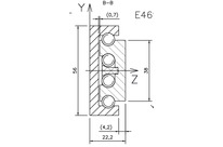 Rail linear rails Steel E46