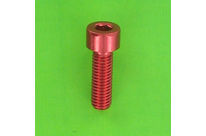 Hex Socket Screws : Hex Socket Round Head - Aluminium - Blister pack of 5 Hex Socket Round Head Screws, P60 OA Aluminium, Red