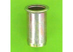 "Rivklés" Flush Nuts : Rivklés, Steel - Smooth Round Body - Countersunk Head - Open Body
