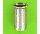 &quot;Rivklés&quot; Flush Nuts : Rivklés, Steel - Smooth Round Body - Countersunk Head - Open Body