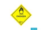 Class 5.1 (Oxidising Agent) Hazard Labels (100mm x 100mm) - CODE 125