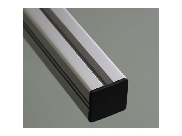 End Cap 90x90 10 mm slot profile - Black