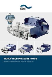 Catalogue WOMA High-Pressure-Pumps and Ultra-High-Pressure Units