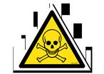 Toxic materials sign with picture