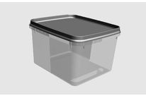 Square injected plastic box / tub for ice cream, sorbet, ready meal, frozen meal, meat, deli, pastry…