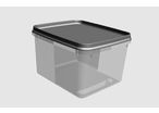 Square injected plastic box / tub for ice cream, sorbet, ready meal, frozen meal, meat, deli, pastry…