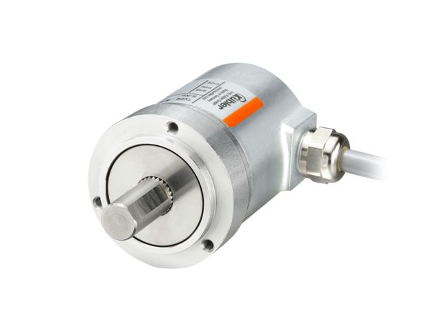 Encoders Absolute multiturn Sendix M3663R, SSI, gray, binary Ø 36 mm, magnetic, shaft.