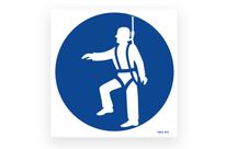 Picto of mandatory protection from fall signpost