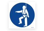 Picto of mandatory protection from fall signpost