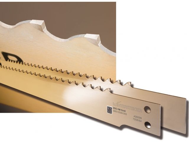 Carbide-tipped saw blade for thin-cutting frame saws : DSG HM Gold 
