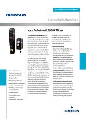 Catalogue Micro Actuator 2000X