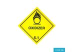 Class 5.1 (Oxidising Agent) Hazard Labels (250 mm x 250 mm) - CODE 186