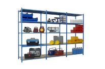 Painted shelving with QUICK&amp;#039;TUBE tubular shelves | ManOrga