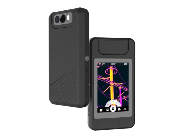 Pocket thermography camera 256x192 pixels with swivel head
