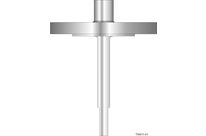 Flanged barstock thermowell - straight form and step-down shank