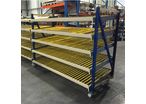Mobile flow racks suitable for every pallet racking, simple face and double face