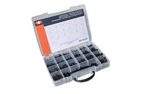 Assortment box with grommets