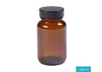 120ml Glass Powder Amber Jar - CODE 73