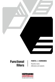 Catalogue Paints and Varnishes, Reactive resins, Adhesives and seleants 