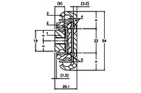 Slide total extention Stainless ST508
