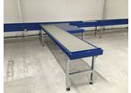 Free rollers conveyor with PVC roller