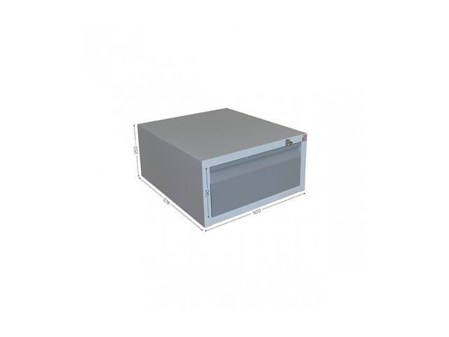 Housing with 1 drawer and lock for QUALIPOST 3000