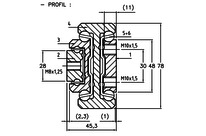 Slide over extention Steel E1904