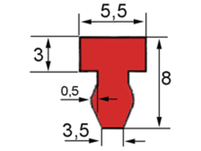 Silicone seal to suit MECAPLASTIC